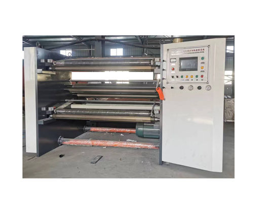 Покрытая бумага 1200 мм горизонтальная режущая машина Большой диаметр ролика Материал OPP фильма режущая машина