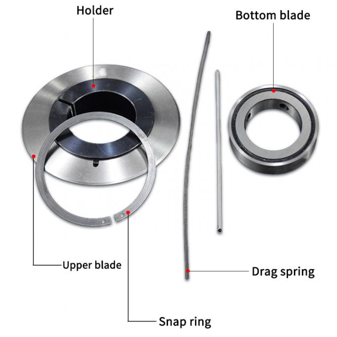 Круглое высокоточное вращающееся режущее лезвие ПВХ режущее лезвие вращающиеся лезвие режущая машина бумажная труба клейкая лента режущая машина лезвие 16